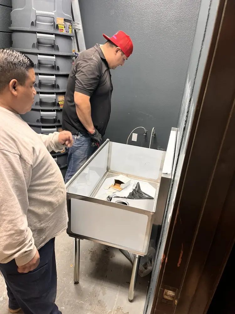 Commercial plumbing and sink installation in Running Springs